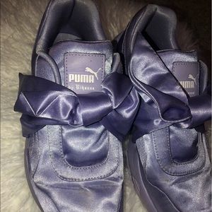 FENTY by Rihanna purple bow sneakers